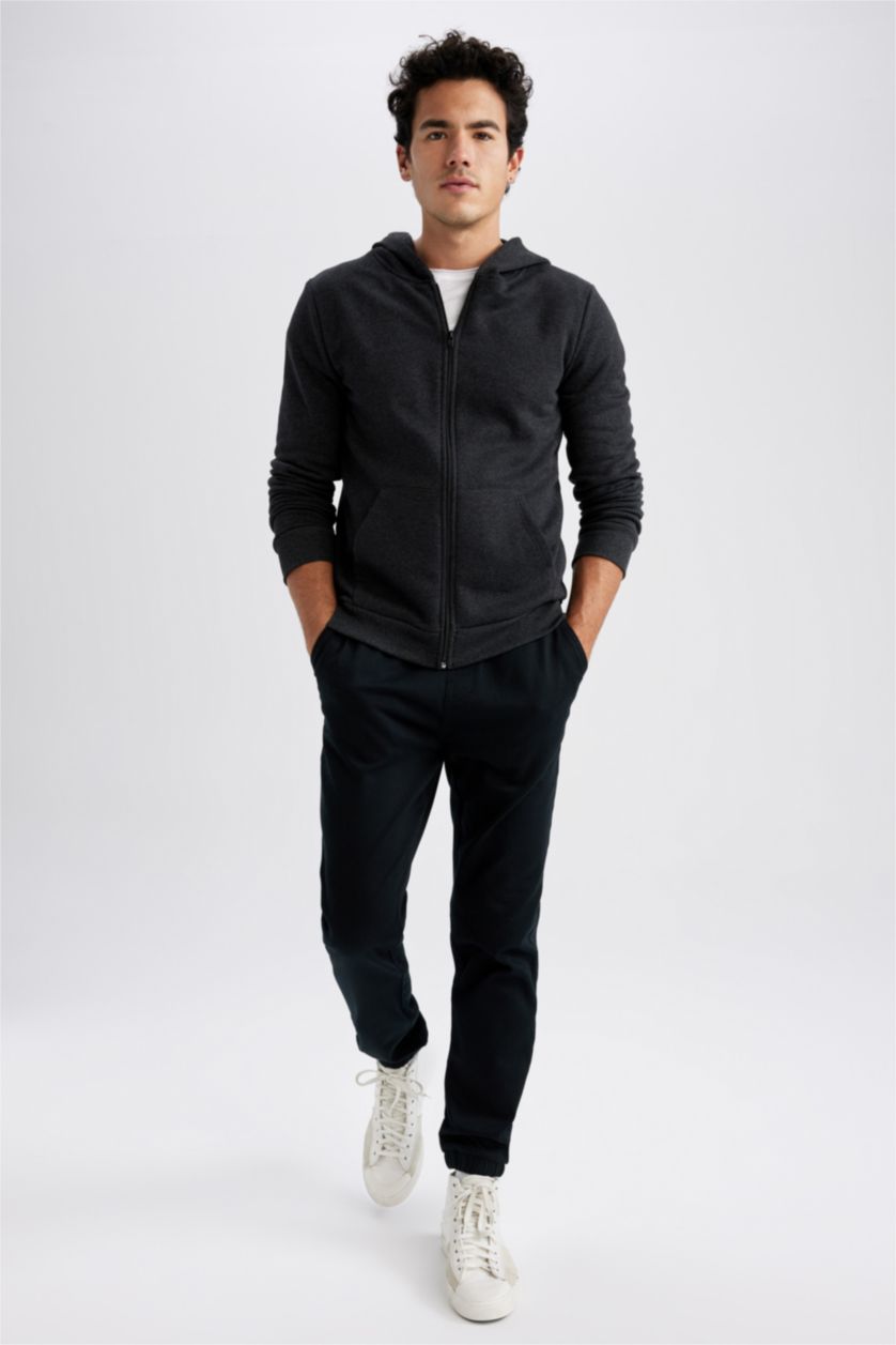 Чоловічий Антрацит Світшот стандартного крою з капюшоном для чоловіків