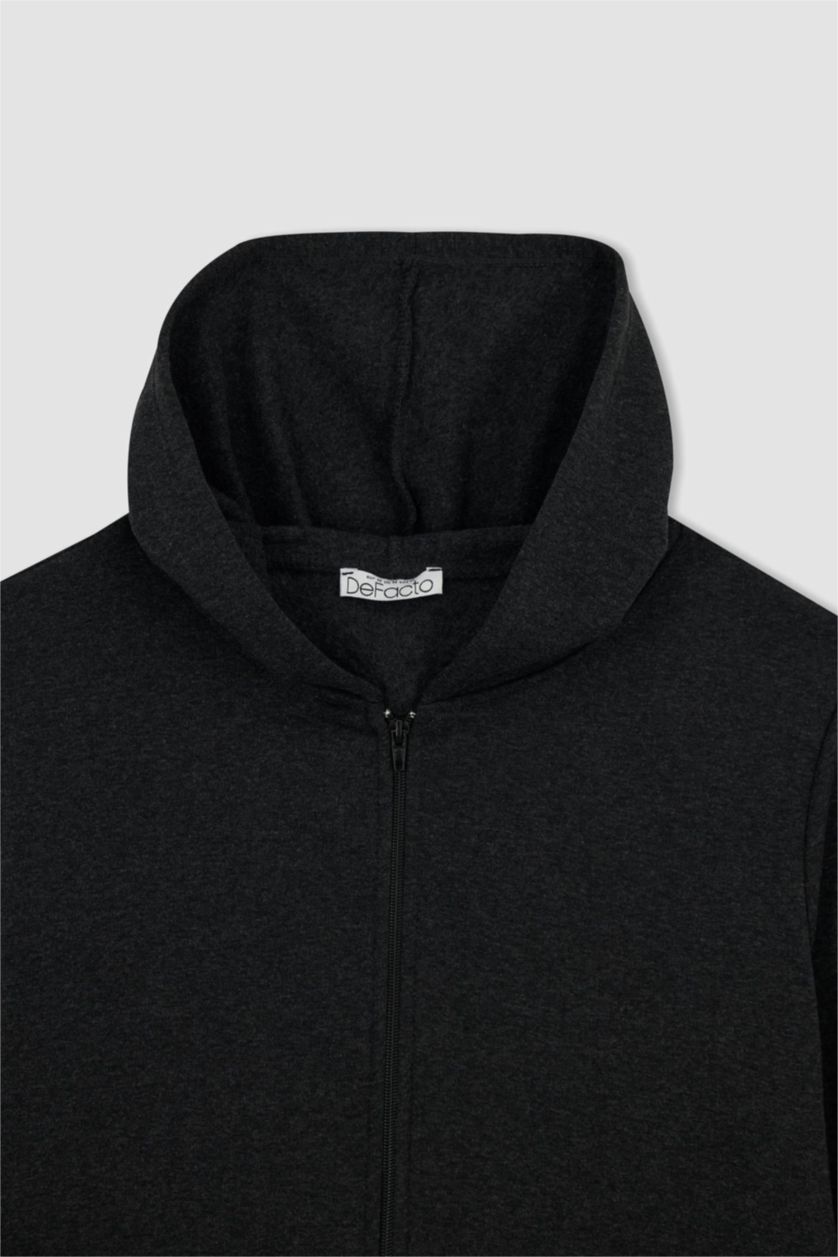 Чоловічий Антрацит Світшот стандартного крою з капюшоном для чоловіків