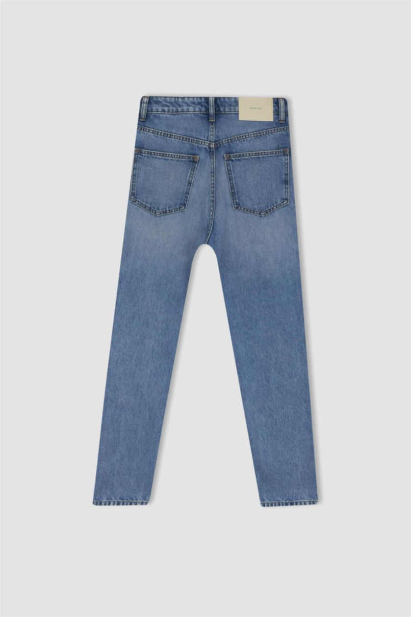 WOMAN Light Blue DeFacto X Wiser Wash Mom Fit Jeans
