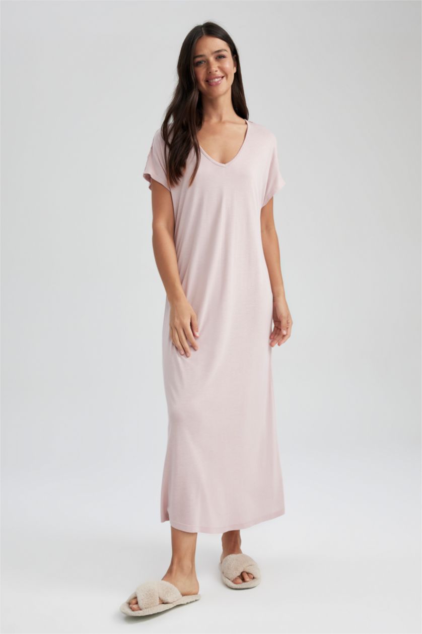 WOMAN Rose Viscose Knitted Dress