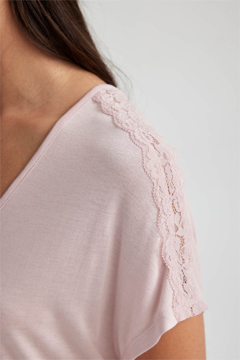 WOMAN Rose Viscose Knitted Dress