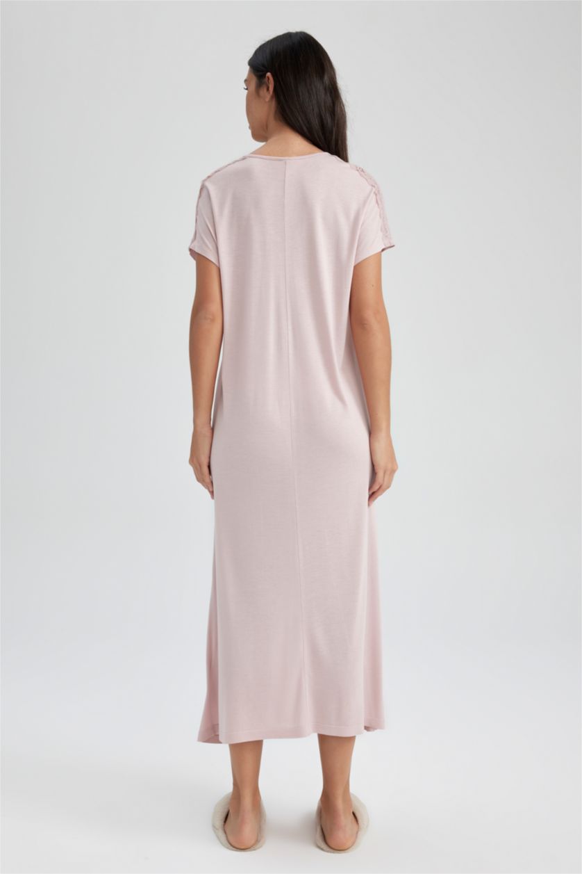 WOMAN Rose Viscose Knitted Dress