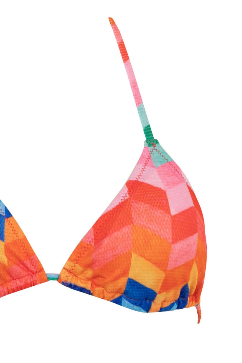 نساء أحمر بيكيني توب مطبوع بقصة عادية من Fall In Love