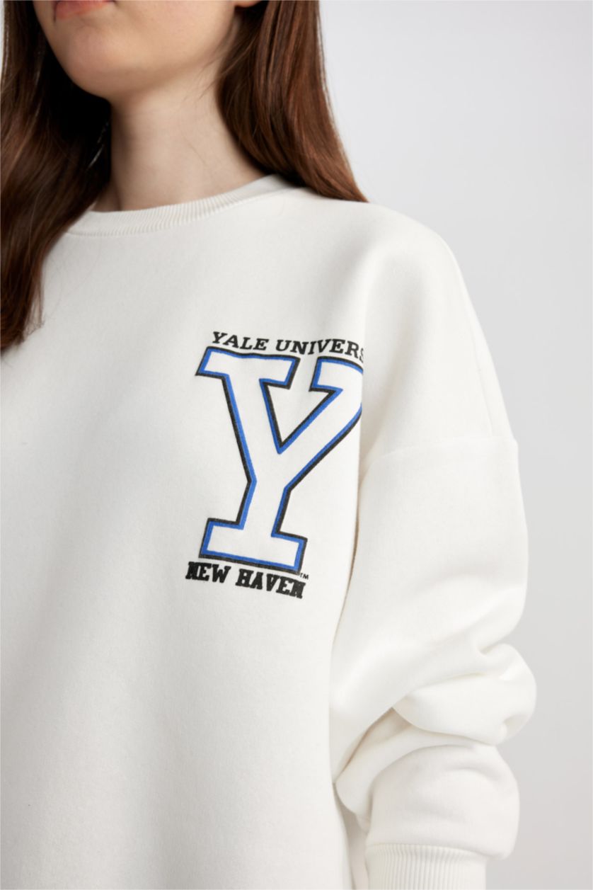 نساء اوف وايت Oversize Fit Thick Sweatshirt Fabric Sweatshirt