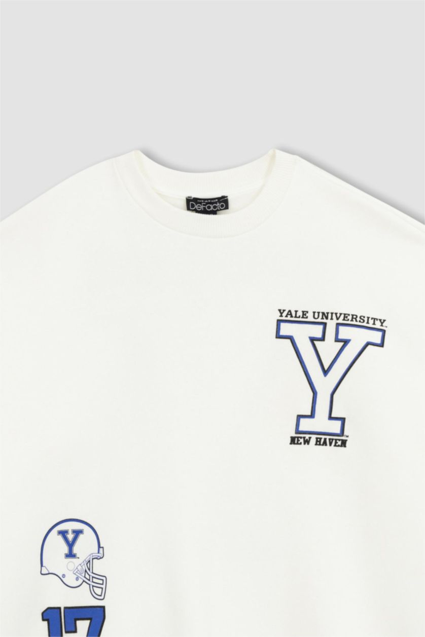 نساء اوف وايت Oversize Fit Thick Sweatshirt Fabric Sweatshirt