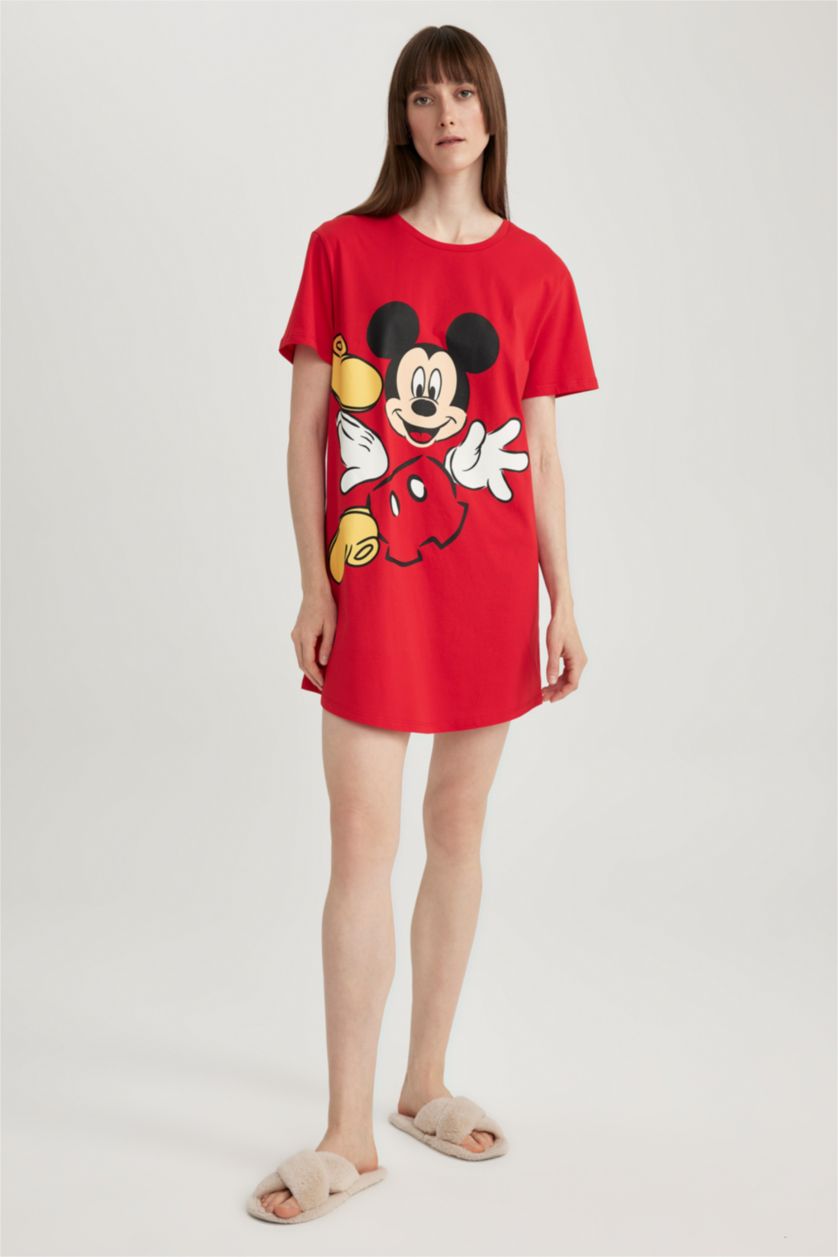 FEMME Rouge Robe En Tricot Col rond Mickey & Minnie (Standard Characters)