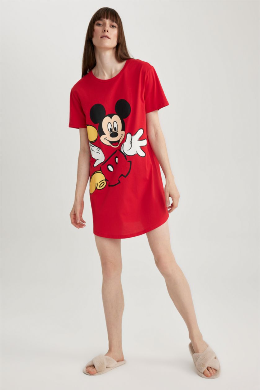 FEMME Rouge Robe En Tricot Col rond Mickey & Minnie (Standard Characters)