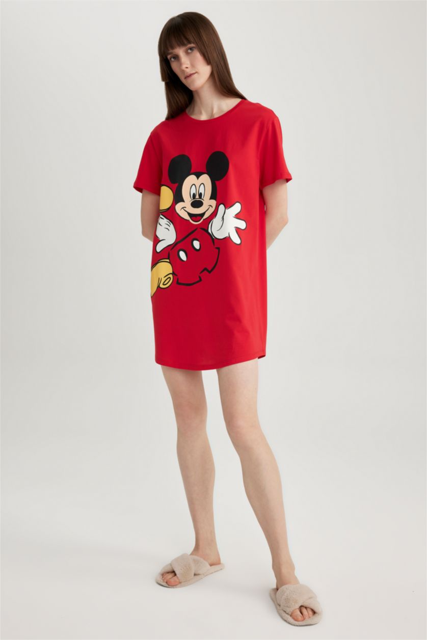 FEMME Rouge Robe En Tricot Col rond Mickey & Minnie (Standard Characters)