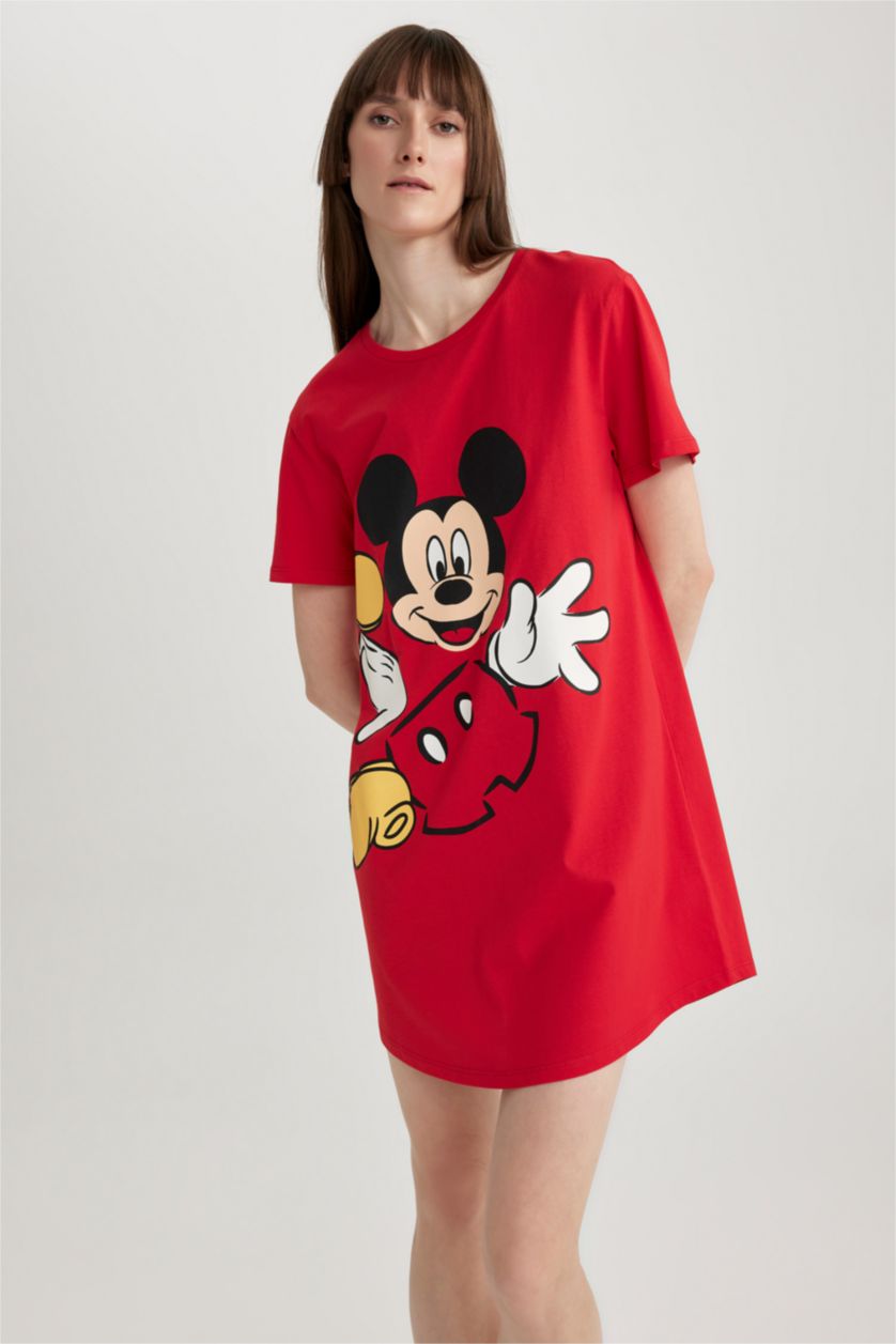 FEMME Rouge Robe En Tricot Col rond Mickey & Minnie (Standard Characters)