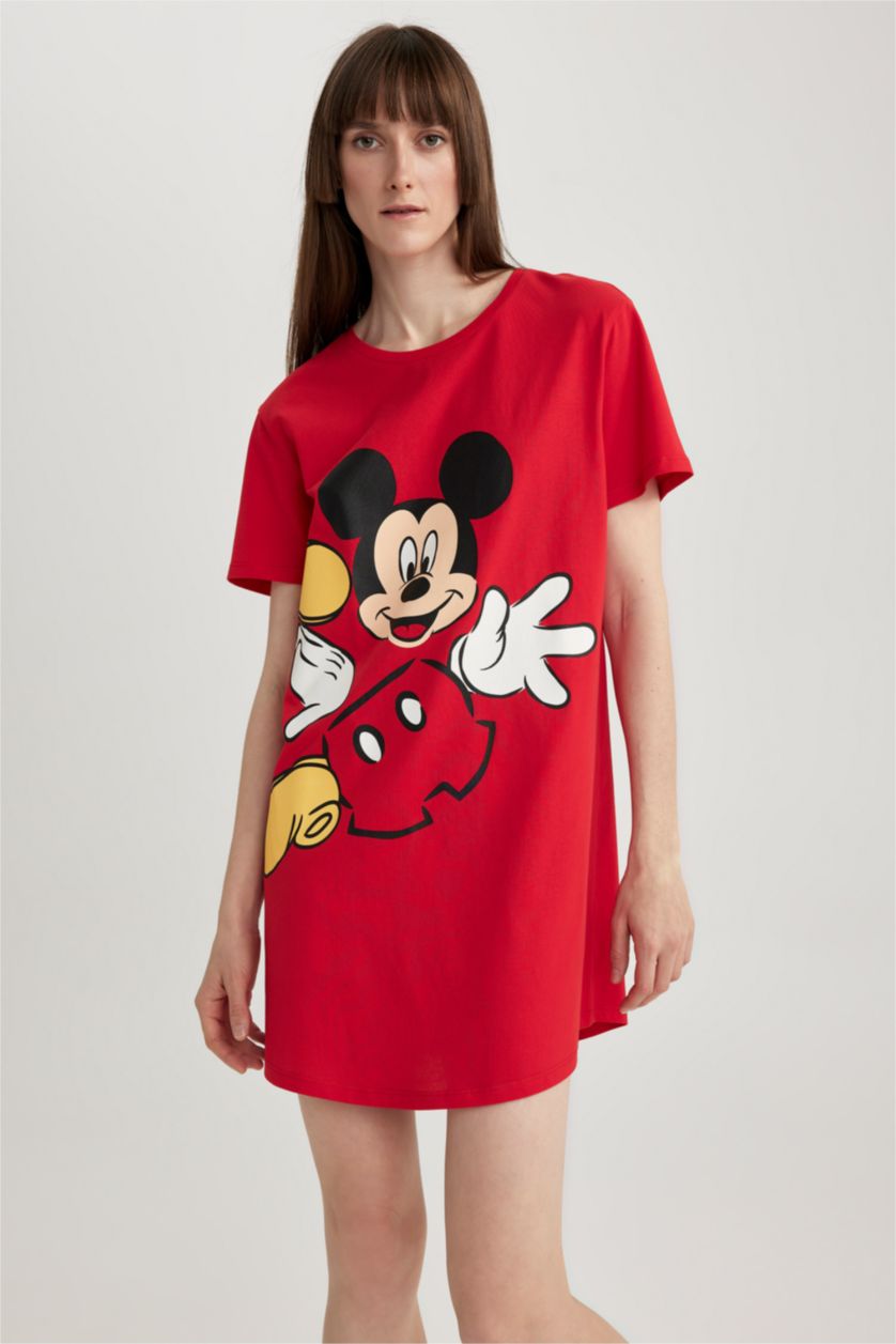 FEMME Rouge Robe En Tricot Col rond Mickey & Minnie (Standard Characters)