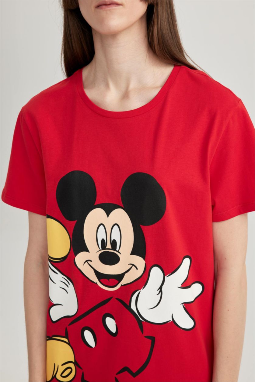 FEMME Rouge Robe En Tricot Col rond Mickey & Minnie (Standard Characters)