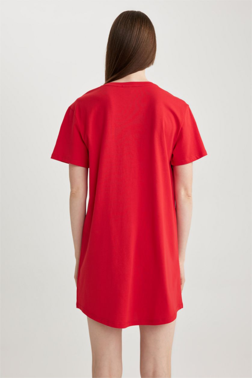 FEMME Rouge Robe En Tricot Col rond Mickey & Minnie (Standard Characters)