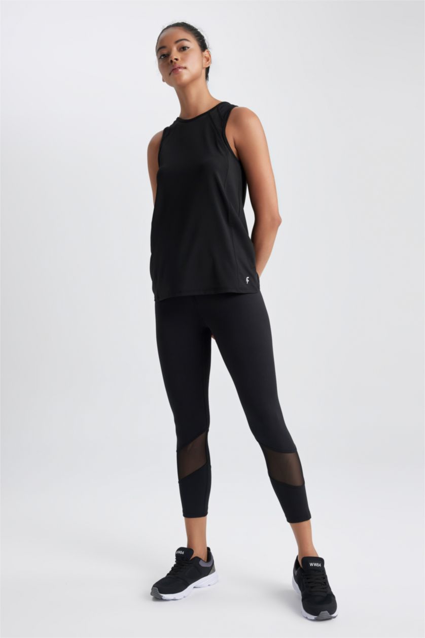 FEMME Noir Leggings de sport à taille haute de DeFactoFit