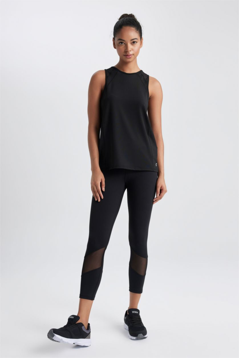 FEMME Noir Leggings de sport à taille haute de DeFactoFit