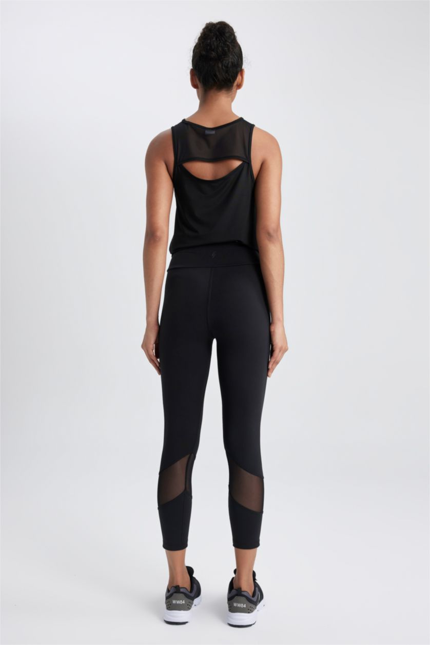 FEMME Noir Leggings de sport à taille haute de DeFactoFit