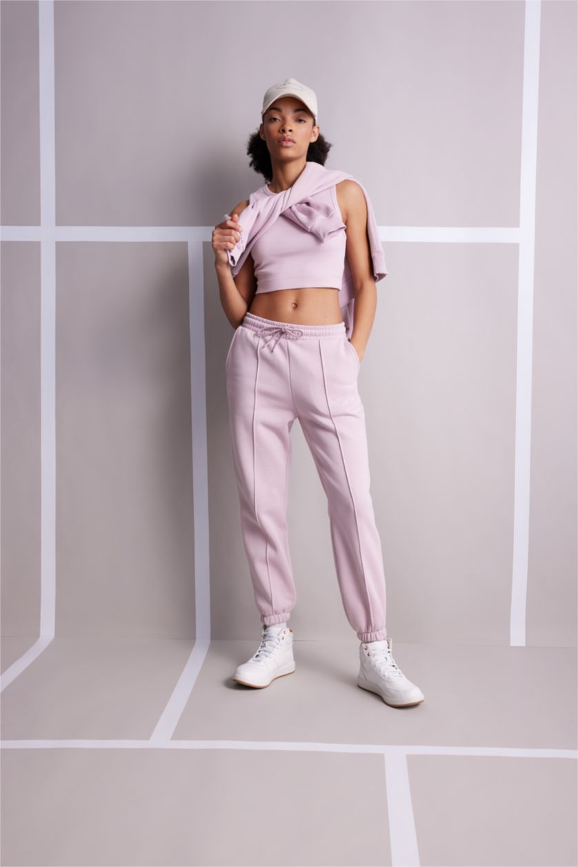 Woman Rose Defacto Fit Standard Fit Basic Tie Waist Sweatpants