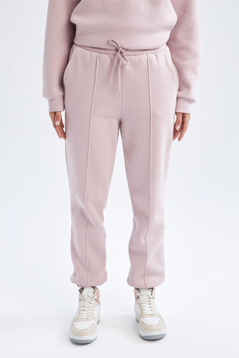 Woman Rose Defacto Fit Standard Fit Basic Tie Waist Sweatpants