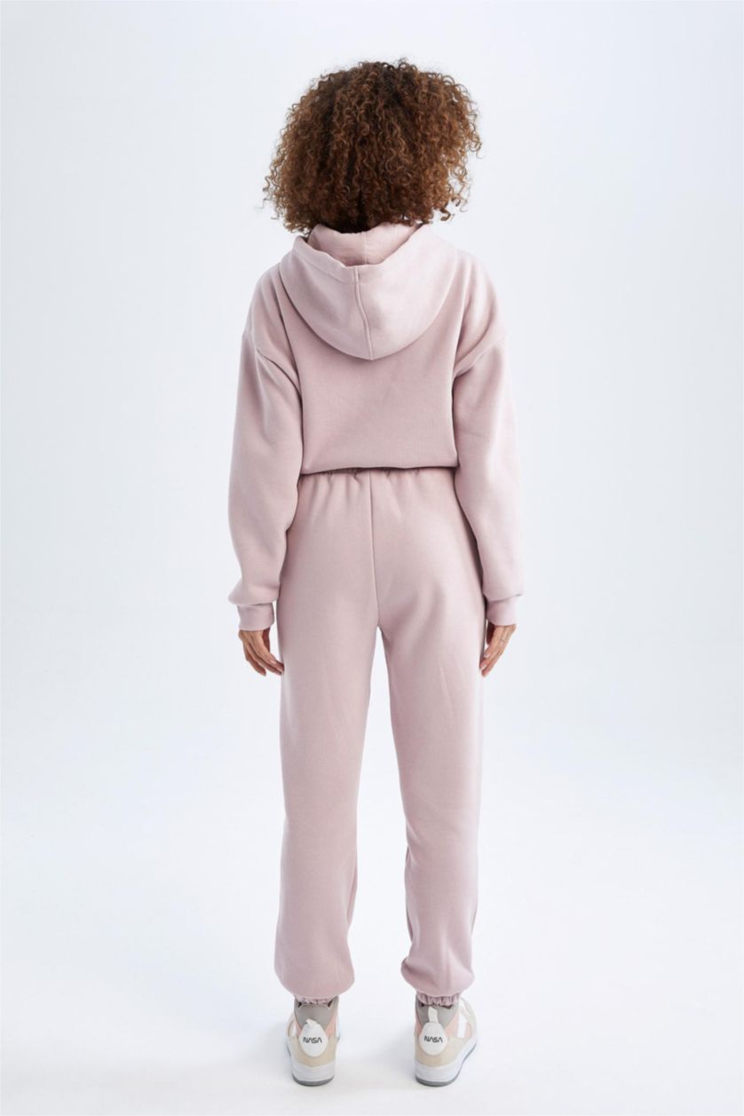 Woman Rose Defacto Fit Standard Fit Basic Tie Waist Sweatpants