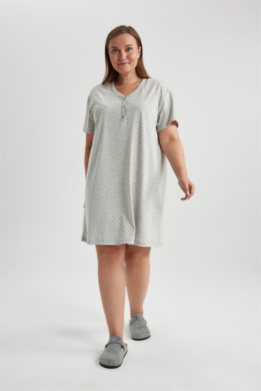 WOMAN Grey Melange Knitted Dress