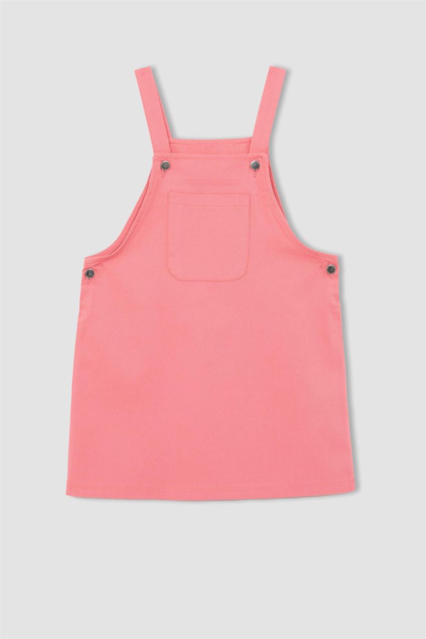 Kız Çocuk - Genç Kız Pembe Kız Çocuk Salopet Elbise