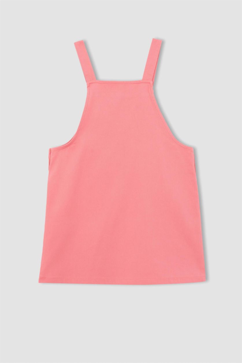 Kız Çocuk - Genç Kız Pembe Kız Çocuk Salopet Elbise