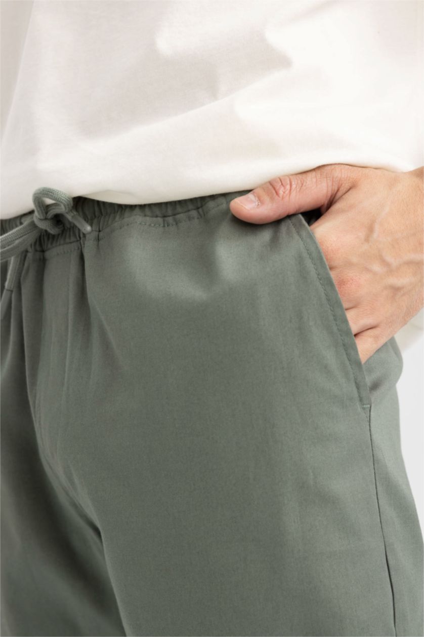 Man Light Khaki jogger Trousers