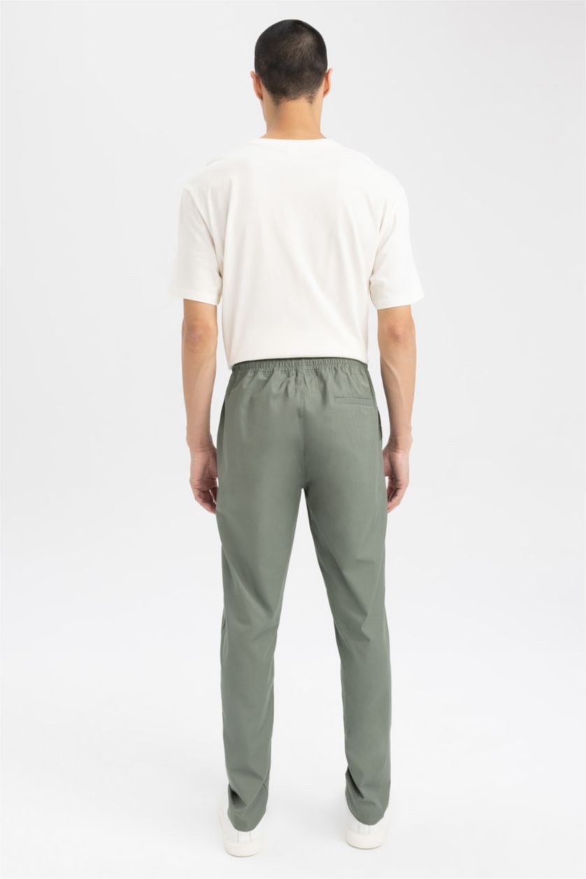 Man Light Khaki jogger Trousers