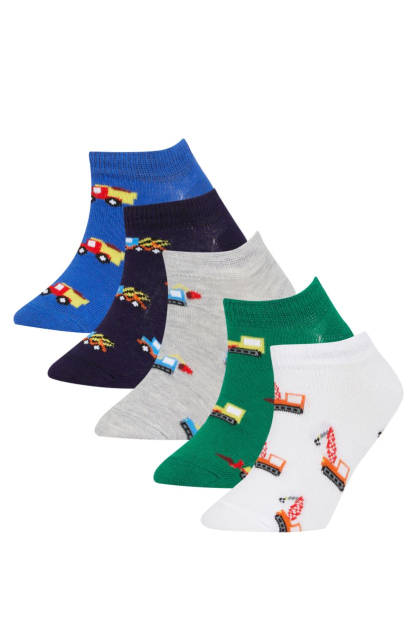 Erkek Çocuk - Genç Erkek Karma Erkek Çocuk 5'li Pamuklu Patik Çorap