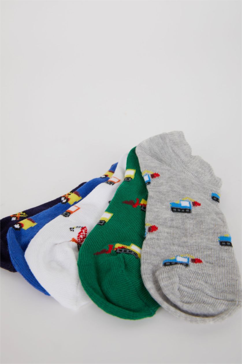 Erkek Çocuk - Genç Erkek Karma Erkek Çocuk 5'li Pamuklu Patik Çorap