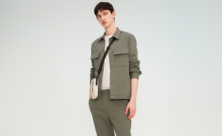 Stylish Outfit Inspiration - Green Varsity Jacket and White Pants