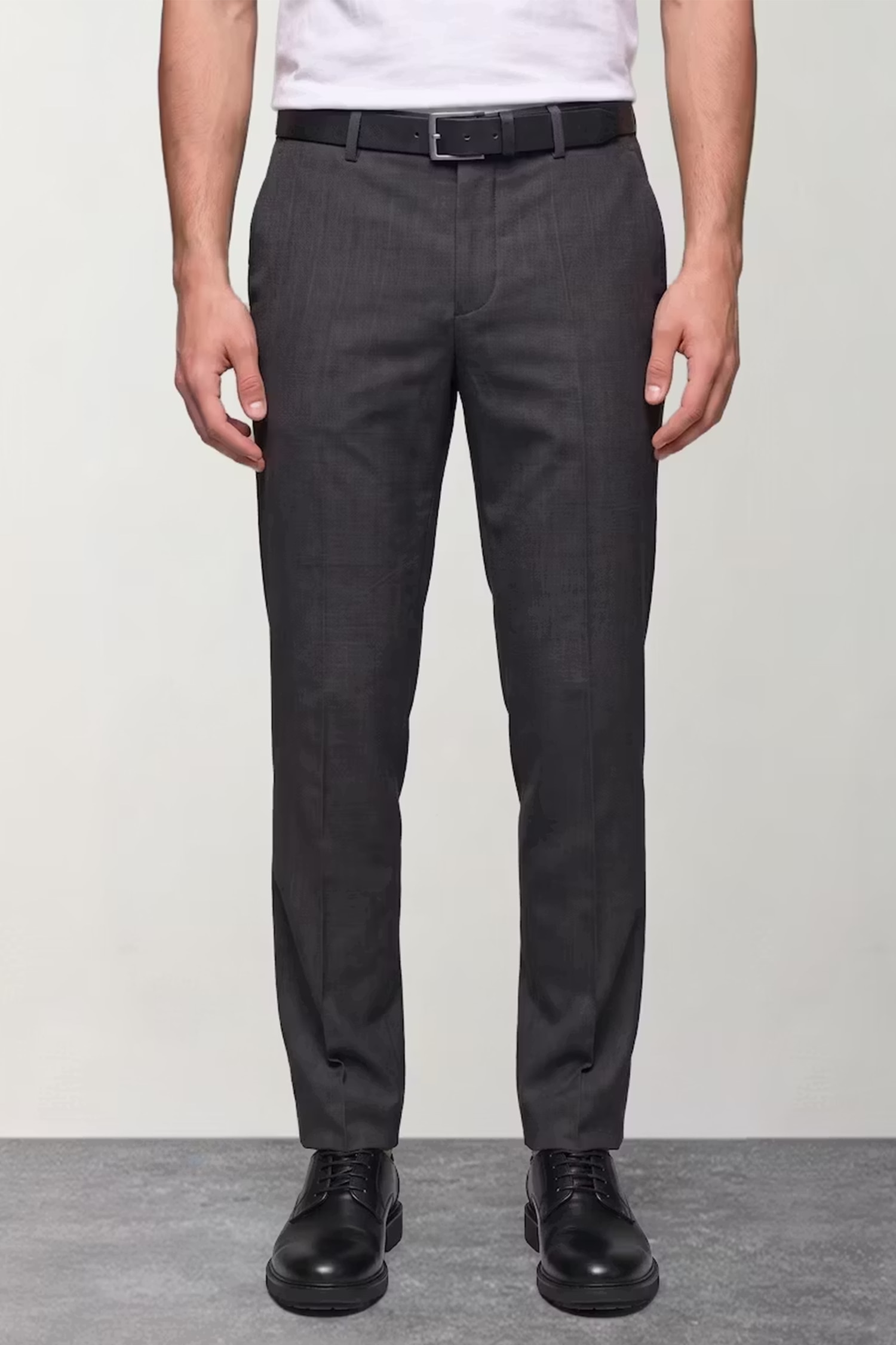 Regular Fit Classic with Pockets Straight Leg Mid-Rise Trousers