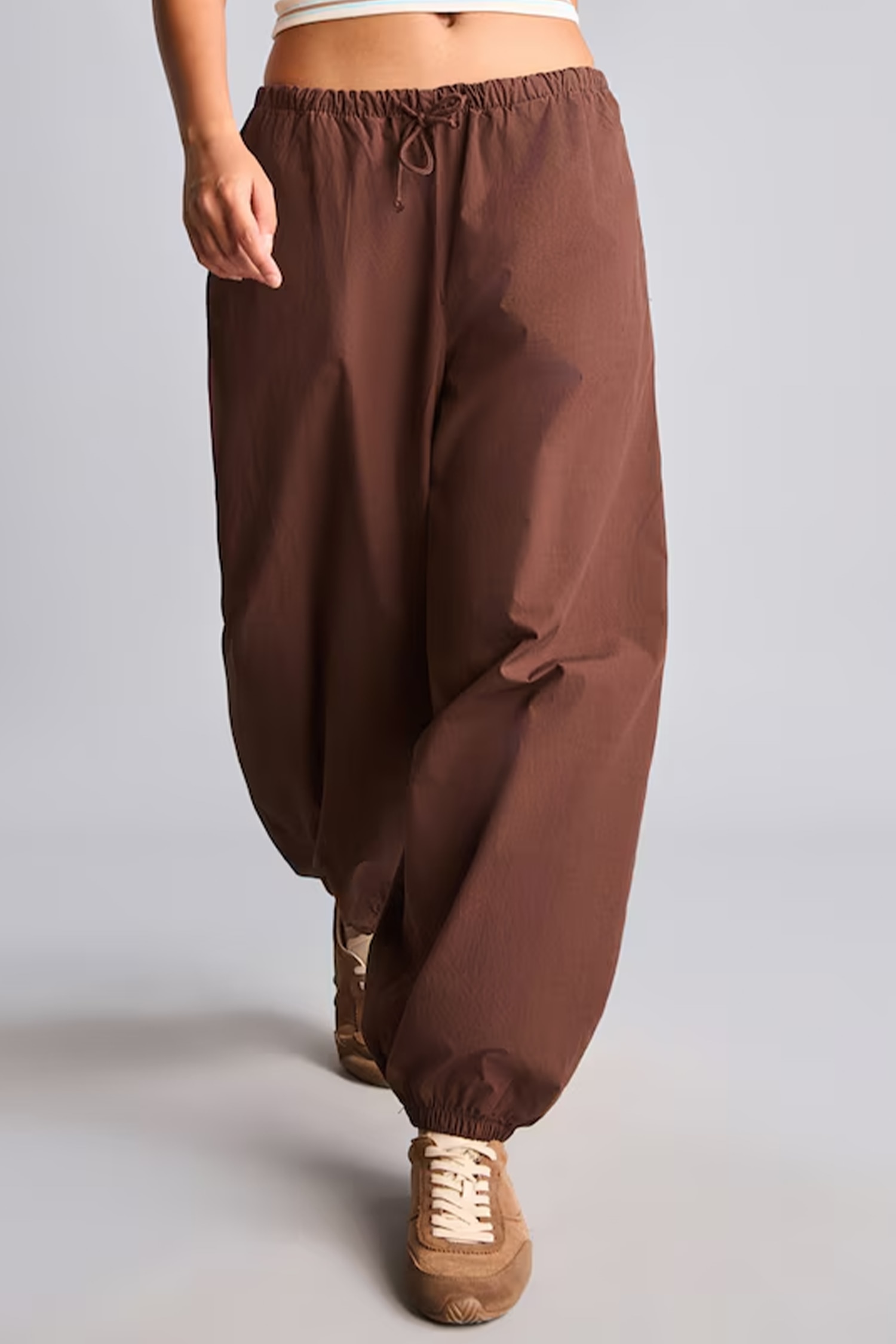 %100 Pamuk Balloon Fit Poplin Pantolon