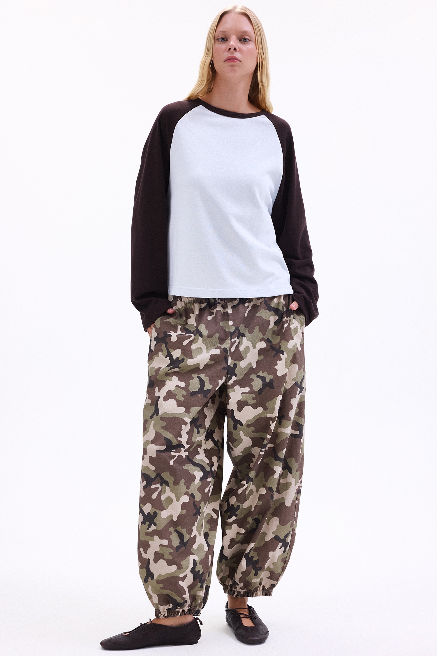 Loose Fit Reglan Uzun Kollu Tişört