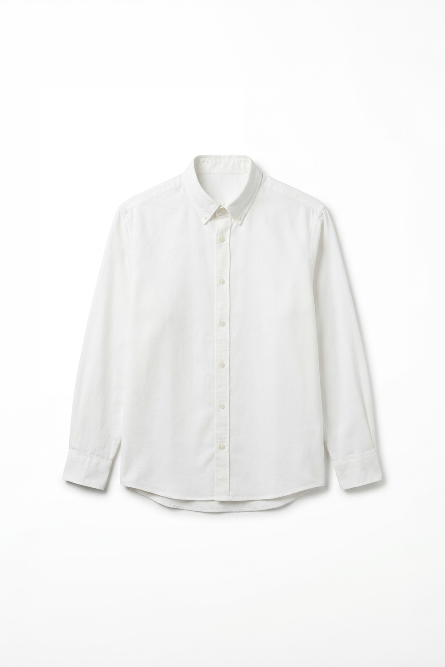 Relax Fit Button Collar Cotton Long Sleeve Shirt