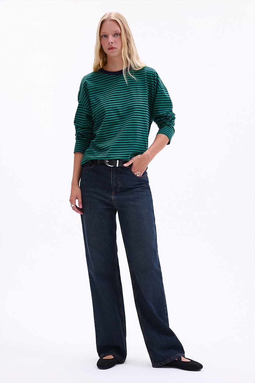 90's Wide Leg Yüksek Bel Jean