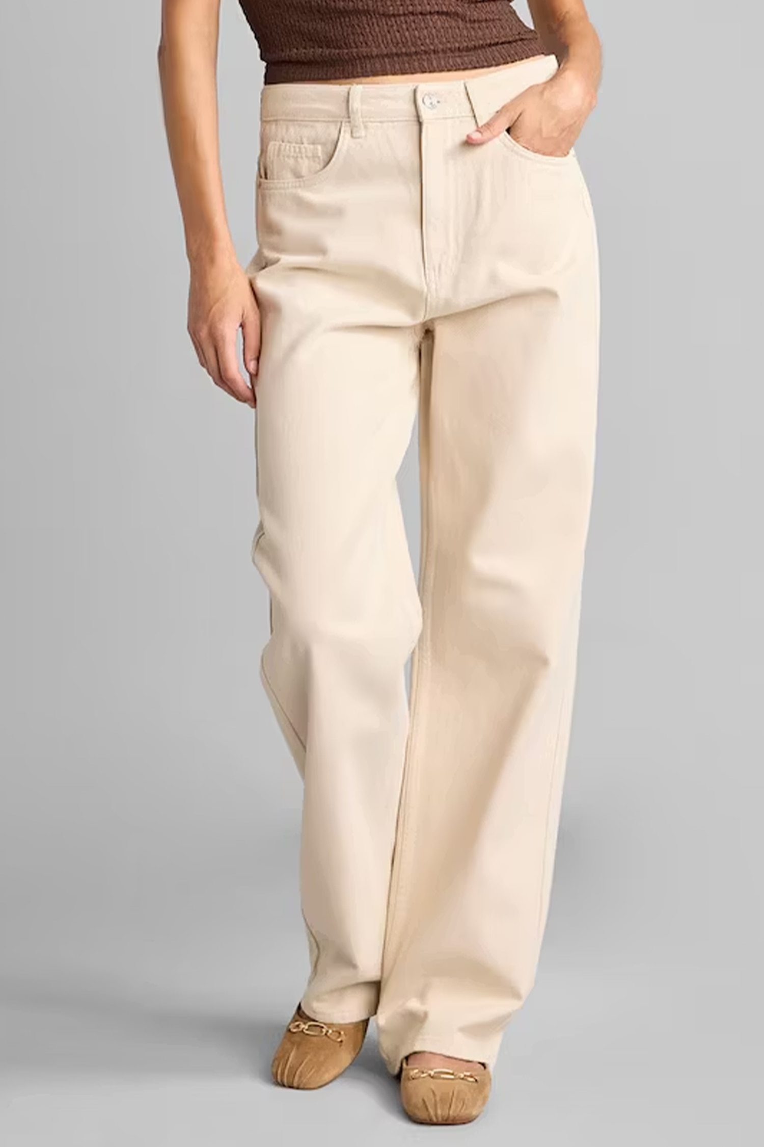 Straight Fit Düz Paça Gabardin Pantolon
