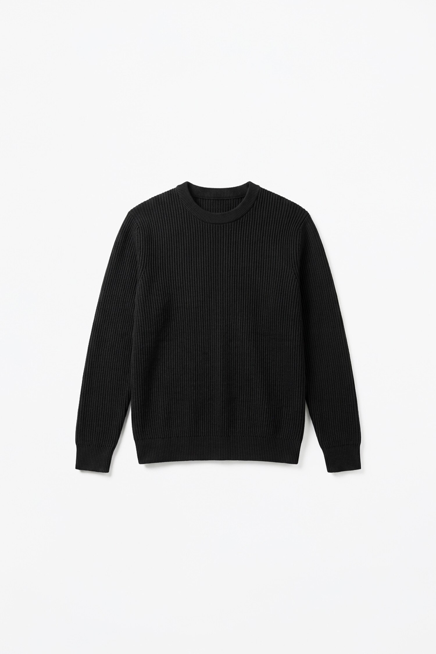 Standard Fit Basic Knitted Crew Neck Sweater