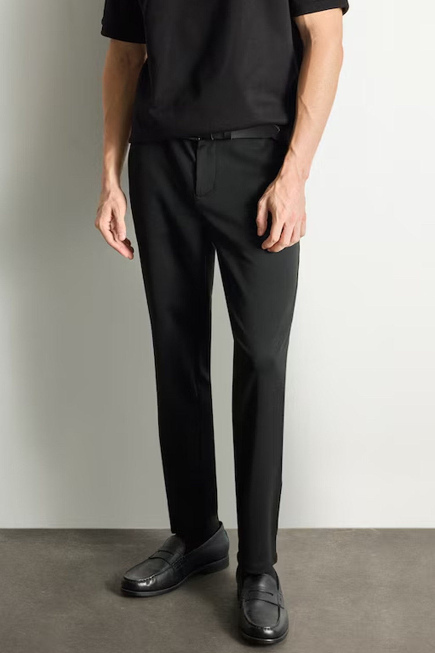 Tailored Fit Regular Hem Trousers