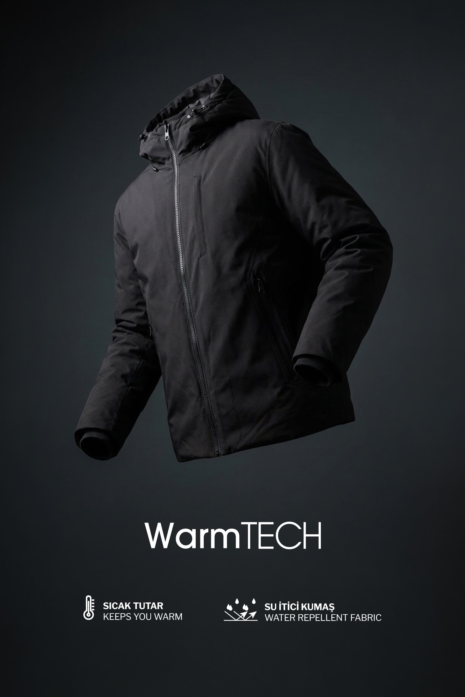 Su İtici Regular Fit Mont
