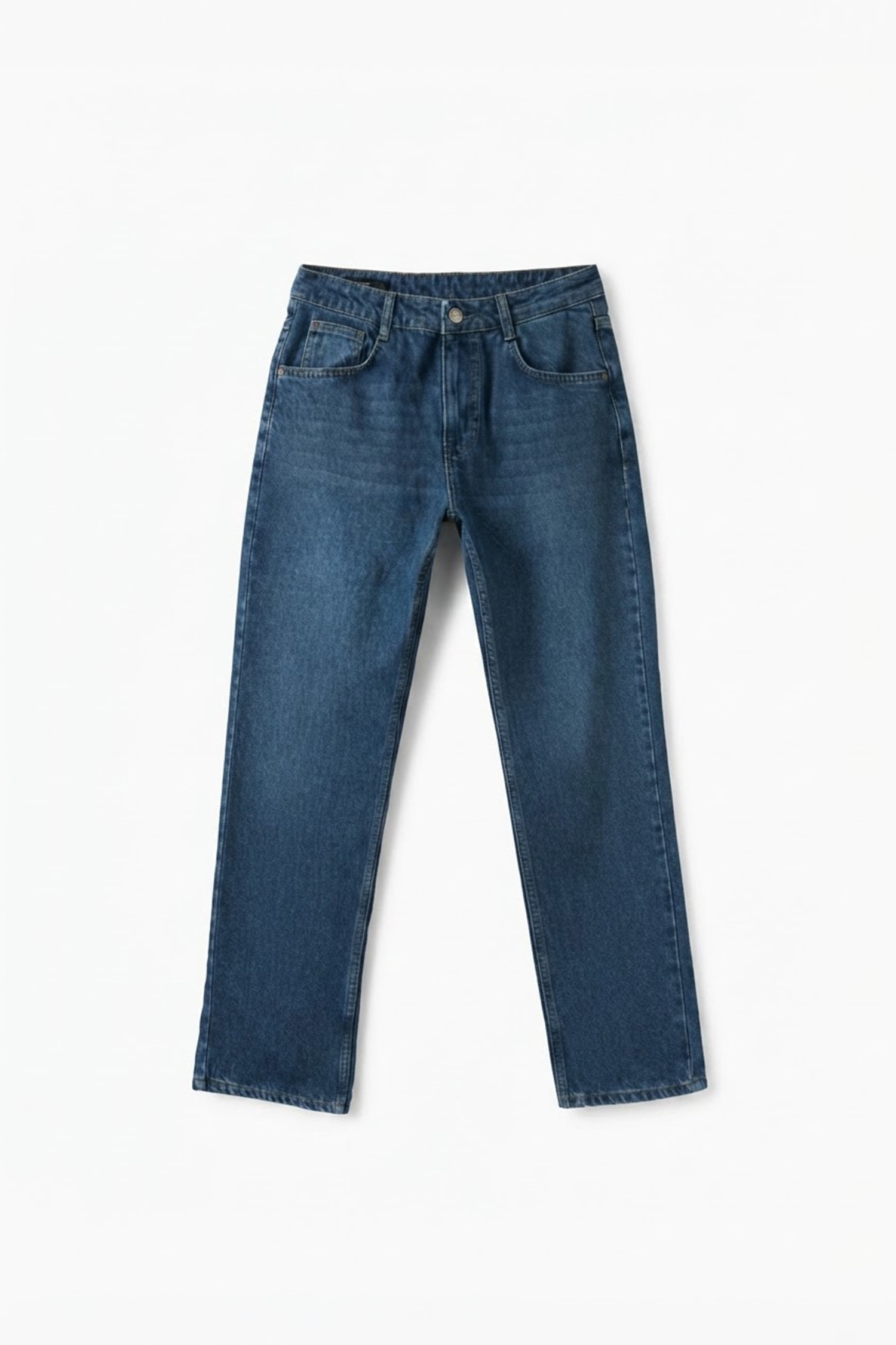 %100 Pamuk Straight Fit Jean Pantolon