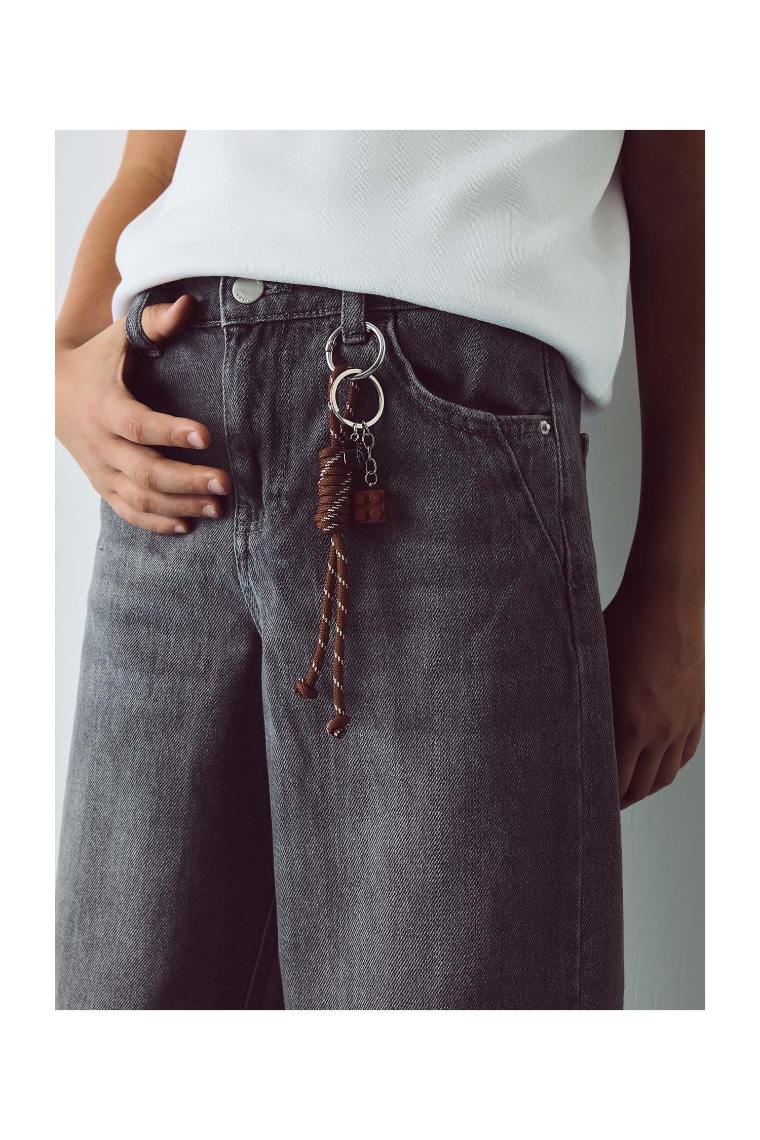 %100 Pamuk Barrel Fit Jean Pantolon Erkek Çocuk