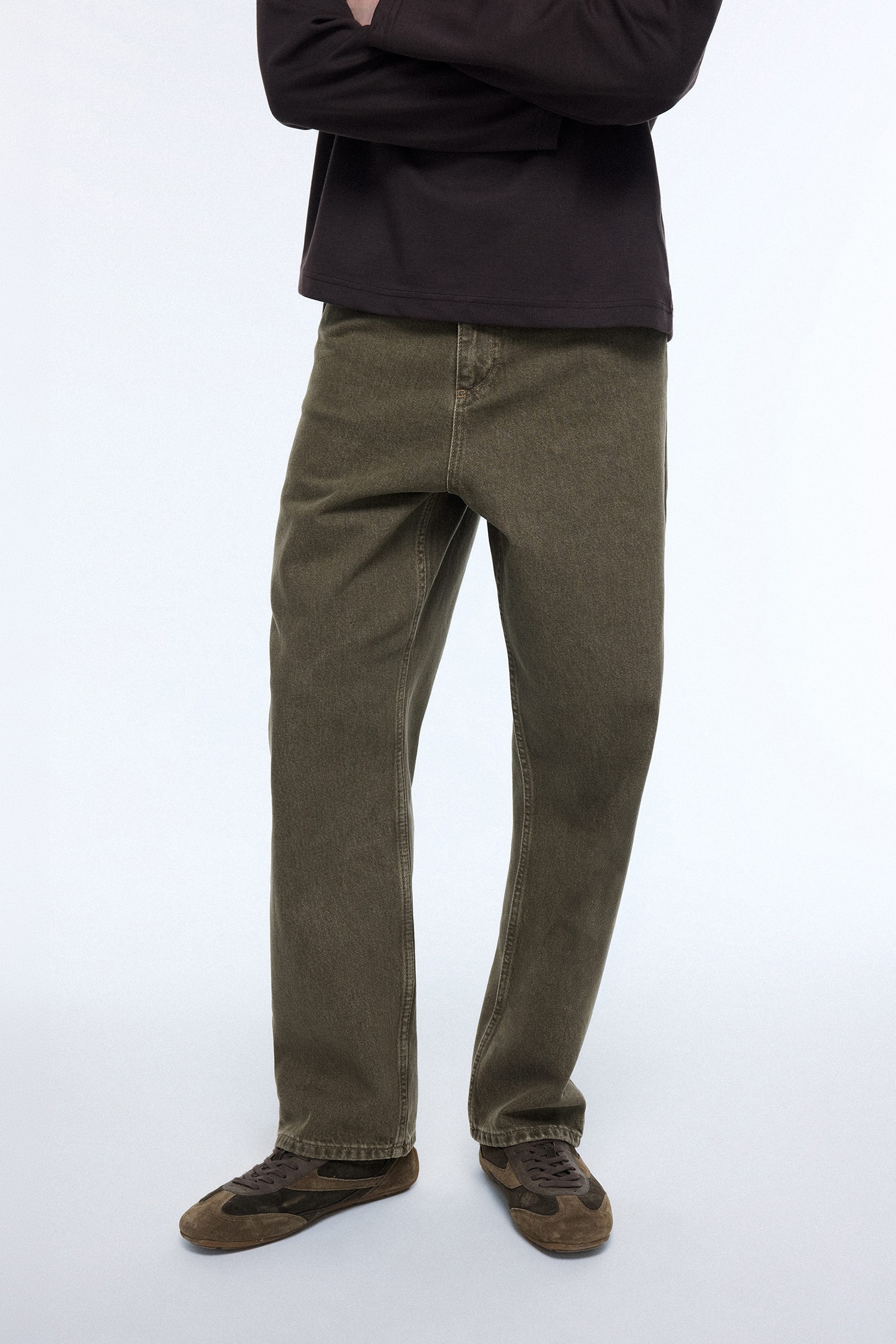 Normal Waist Baggy Fit Trousers