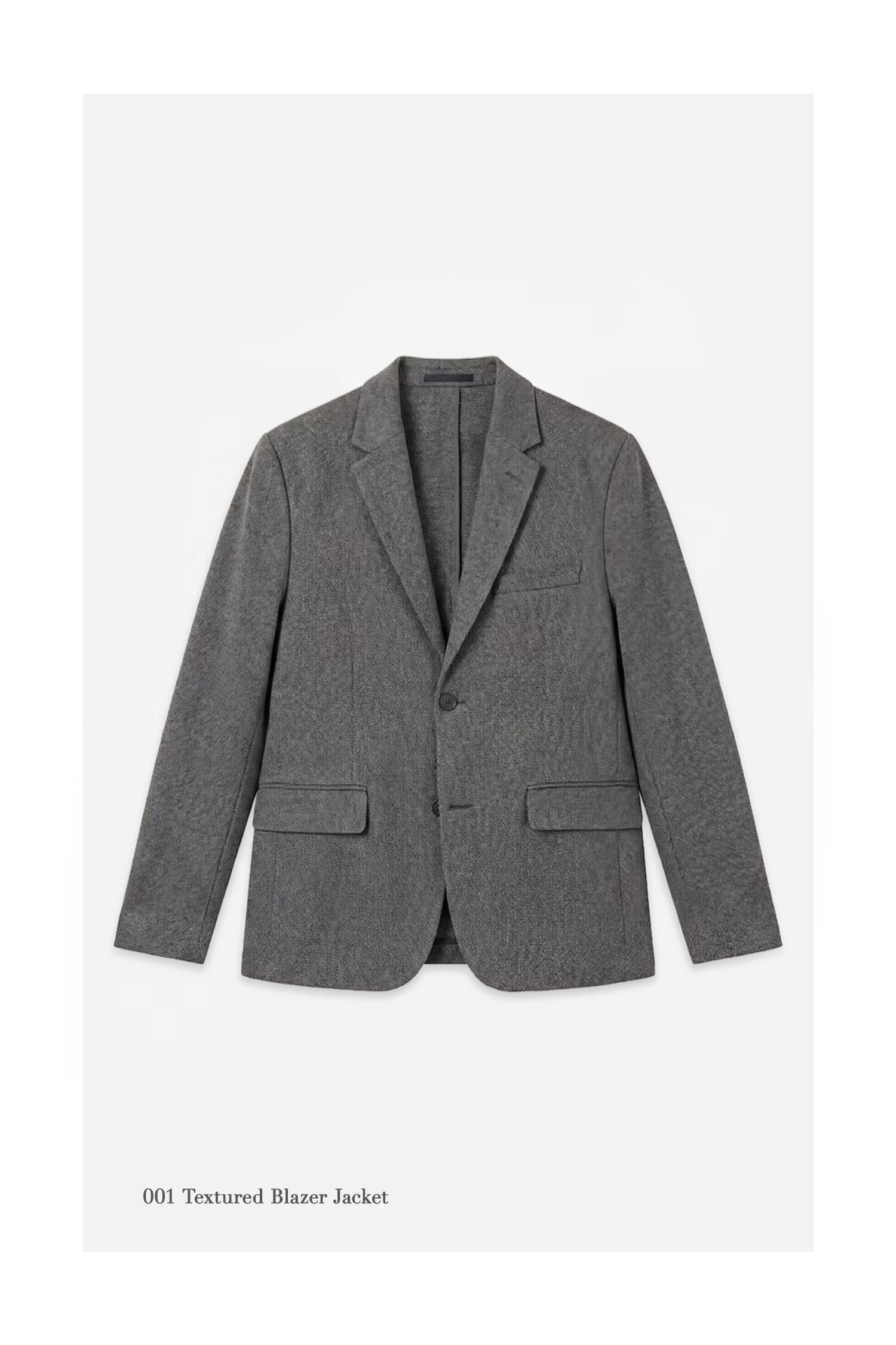 Slim Fit Çentikli Yaka İki Düğmeli Blazer Ceket
