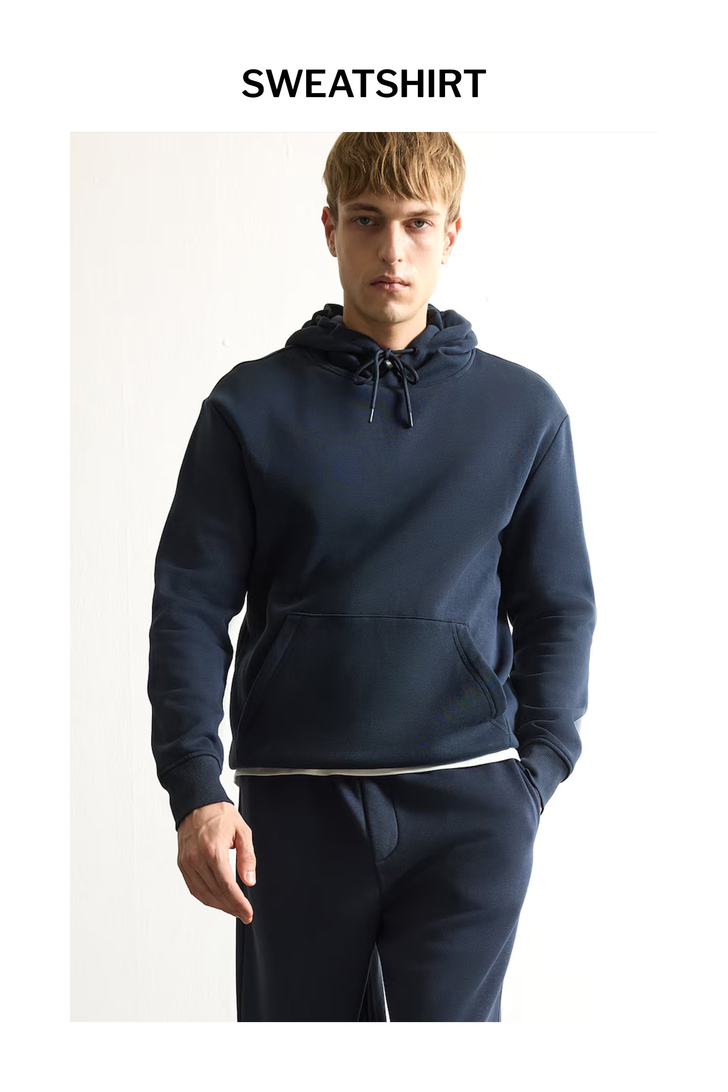 Regular Fit Kapüşonlu Basic Sweatshirt