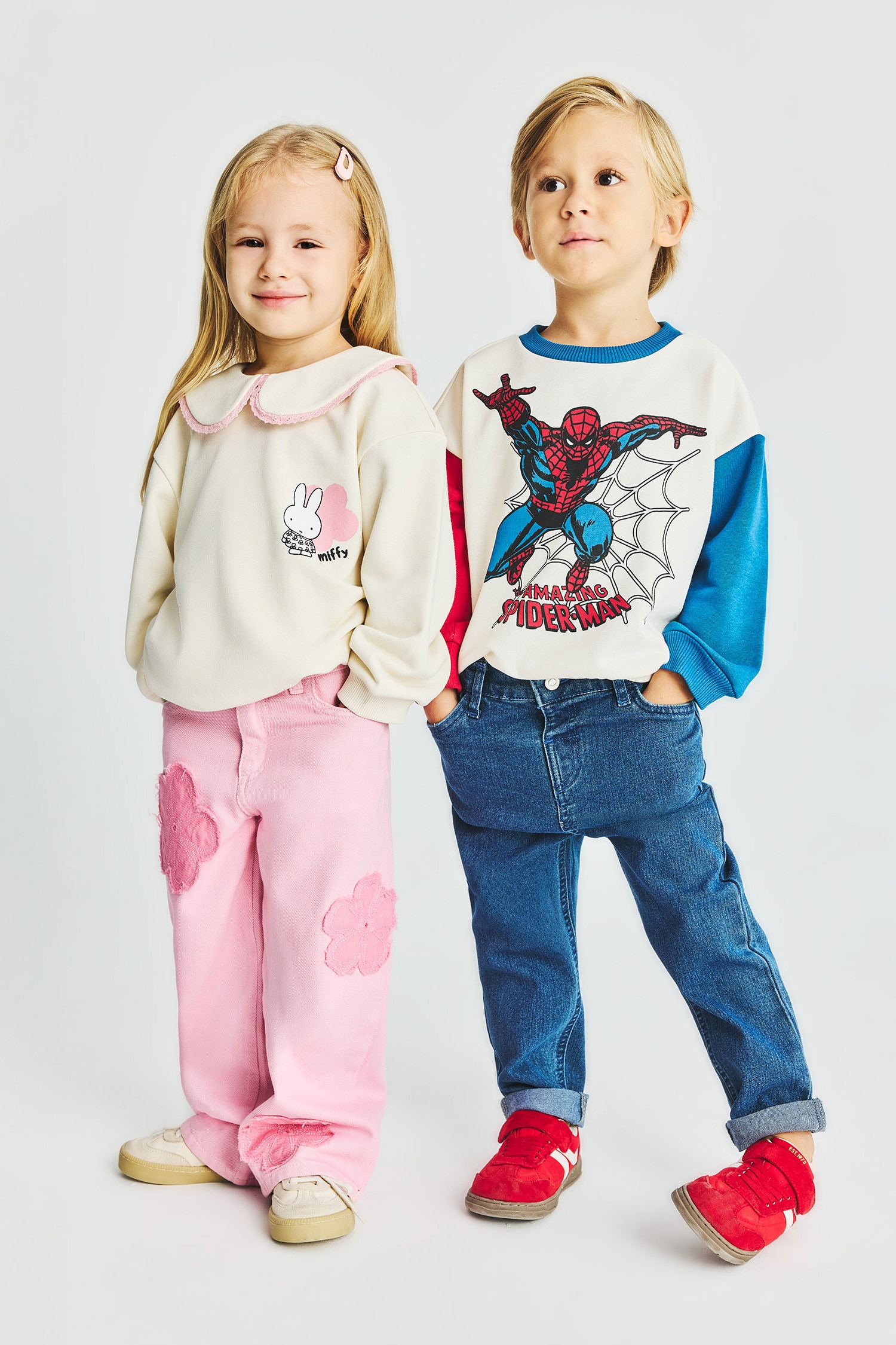 Marvel Spider-Man Baskılı Oversize Sweatshirt Erkek Bebek