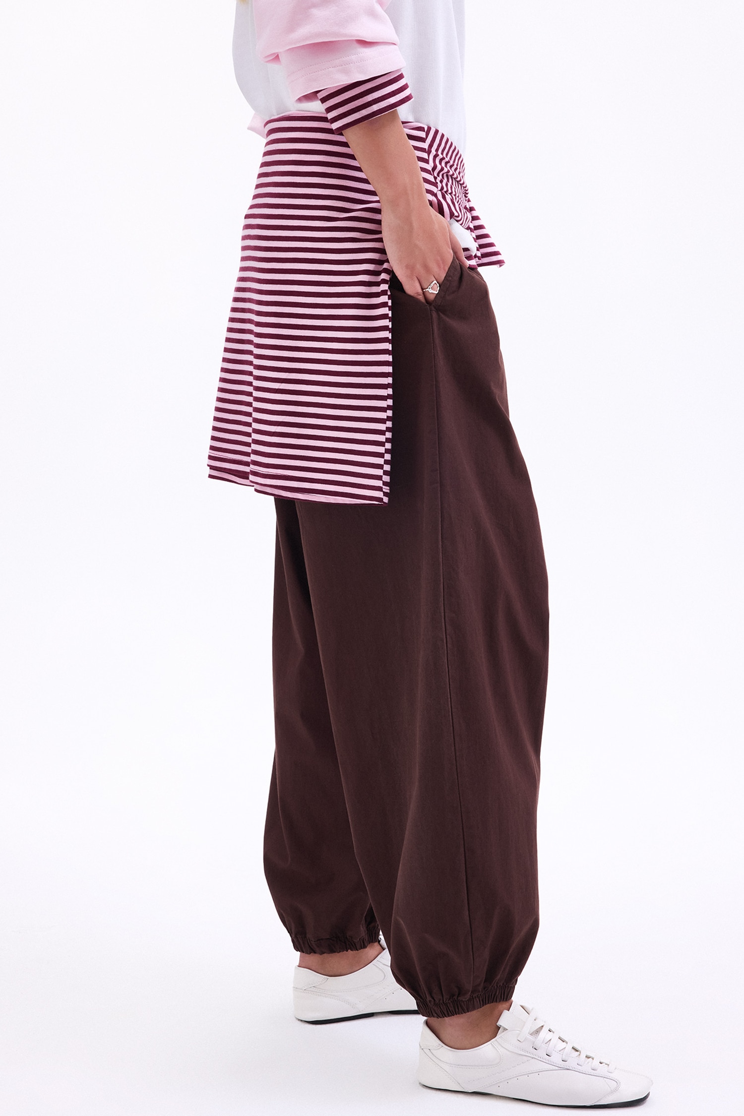 Balloon Fit Poplın Pantolon