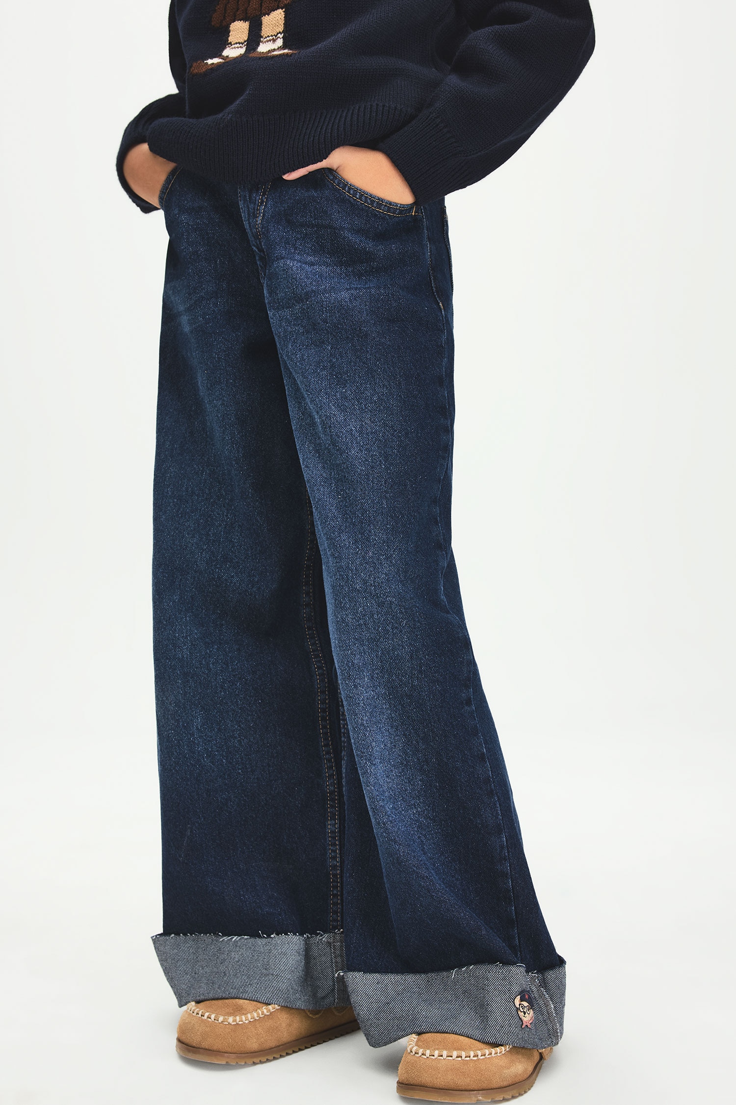 Girl Wide Leg Comfortable Jeans