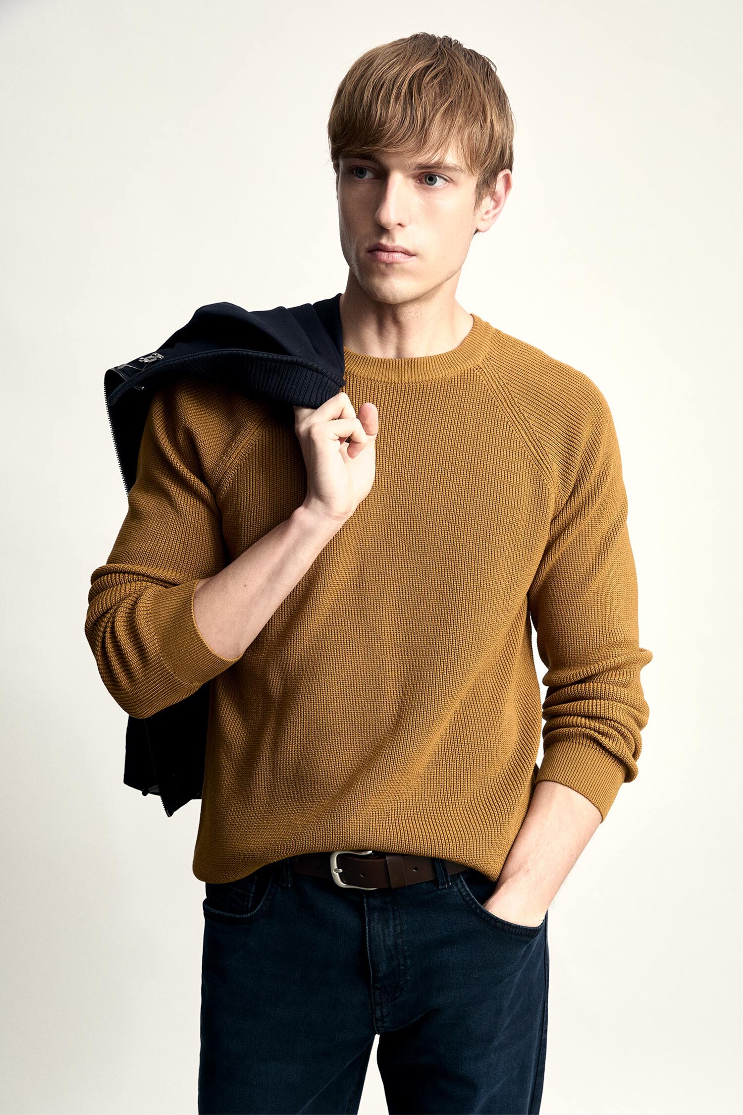 Standard Fit Crew Neck Basic Pullover