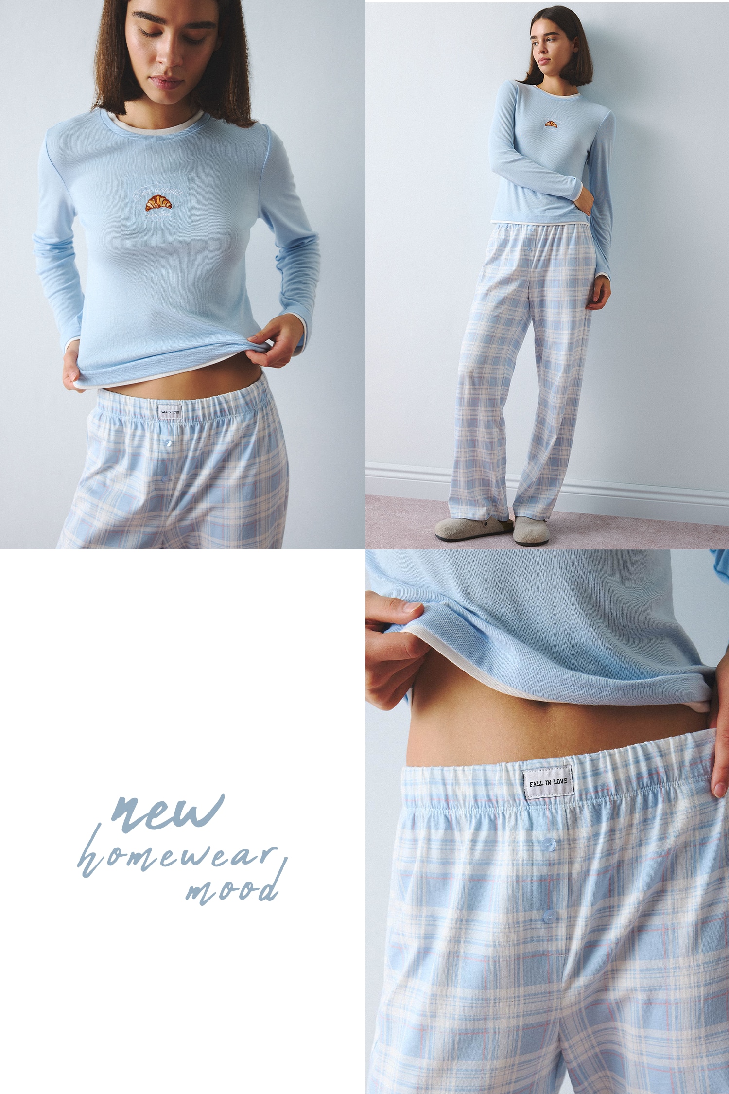 %100 Pamuk Slim Fit Ribana Pijama Takımı