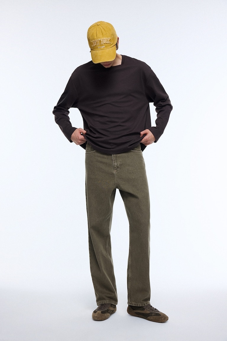 Normal Waist Baggy Fit Trousers